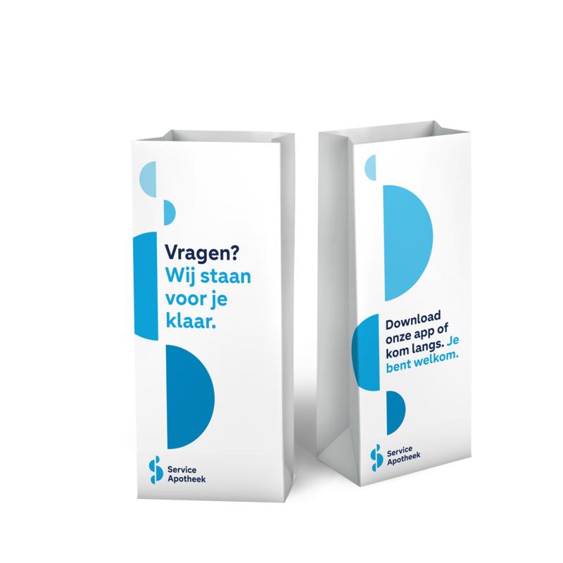Service Apotheek Blokbodemzak 11 x 7.5 x 26cm 86662